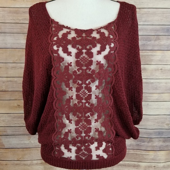 Free People Tops - Free People L LARGE Oversize Knit Pullover Top